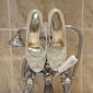 Shoes in bathroom